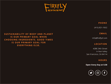 Tablet Screenshot of fireflysf.com